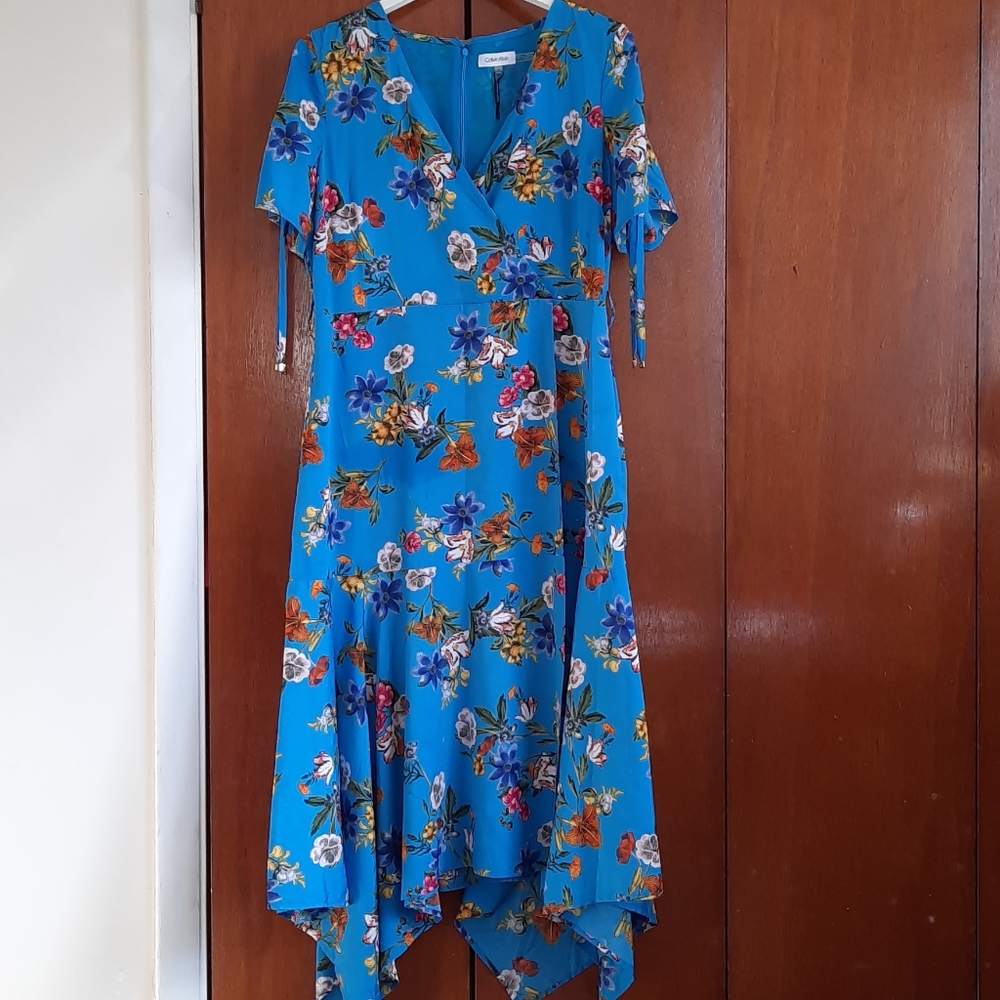 Nwot vibrant calvin klein dress size 12